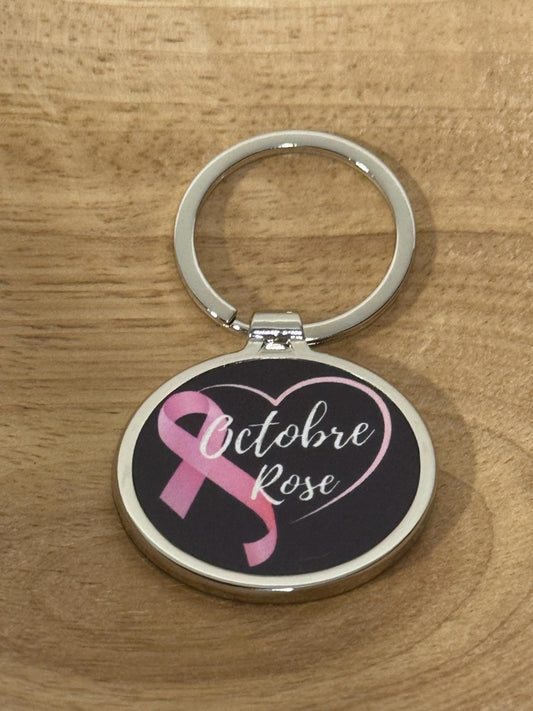 porte clé octobre rose