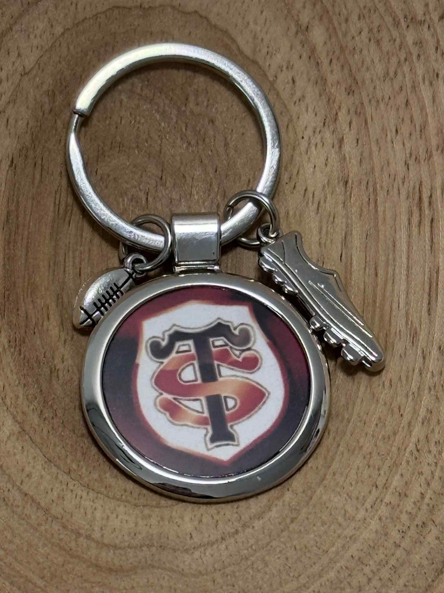 Porte‑clé Stade Toulousain — Métal - Cadeau supporter