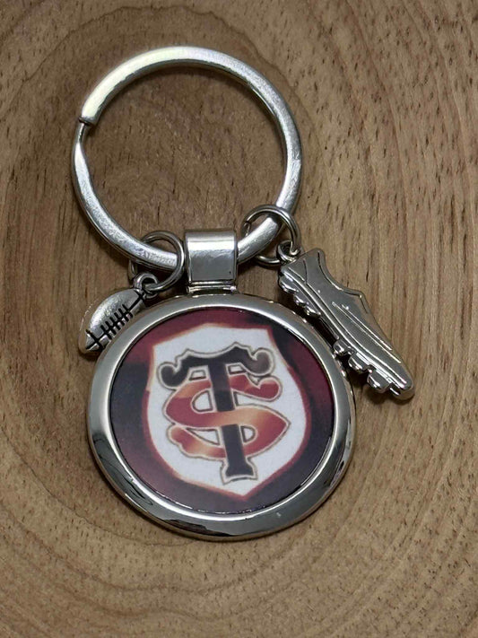 Porte‑clé Stade Toulousain — Métal - Cadeau supporter