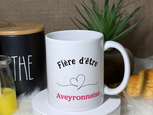 Mug “Fière d’être Aveyronnaise” – Portez vos couleurs avec fierté !