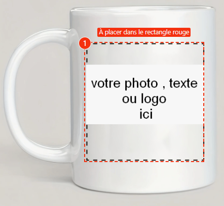 mug photo personnalisée (blanche)
