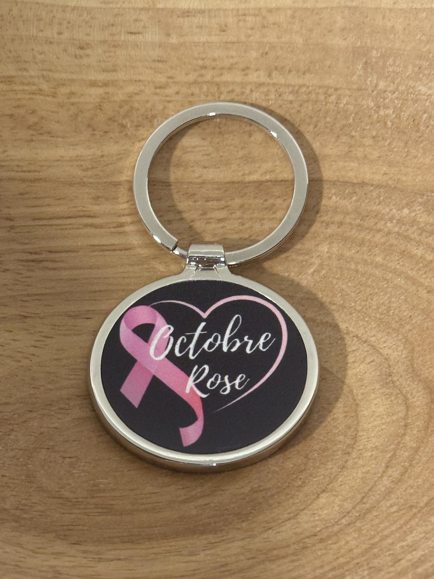porte clé octobre rose