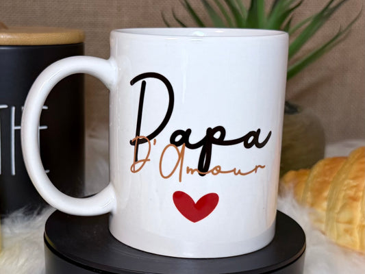 Mug papa d'amour personnalisé