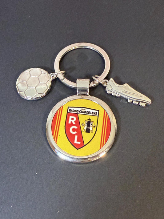 Porte clé en métal Racing club de Lens (RCL)