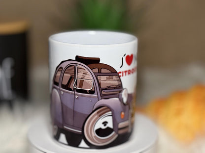 Mug 2CV  Citroën 2 Chevaux Vintage