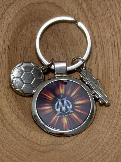 Porte clé  Olympique de Marseille (OM) en métal