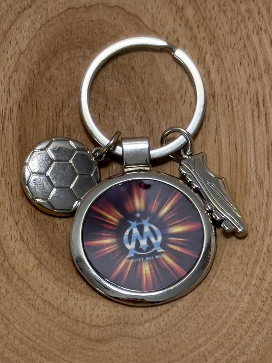 Porte clé  Olympique de Marseille (OM) en métal