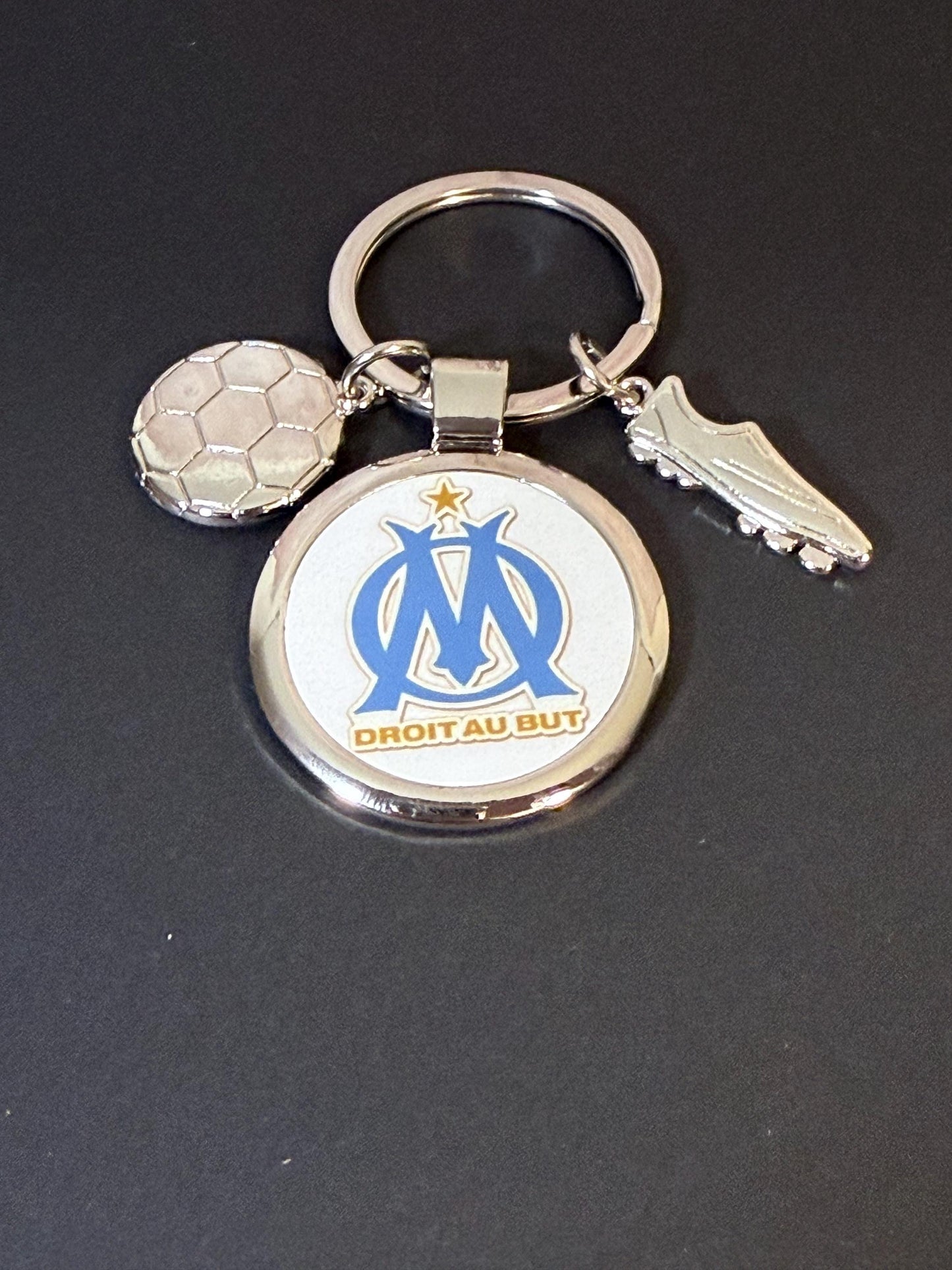 Porte clé en métal Olympique de Marseille (OM)